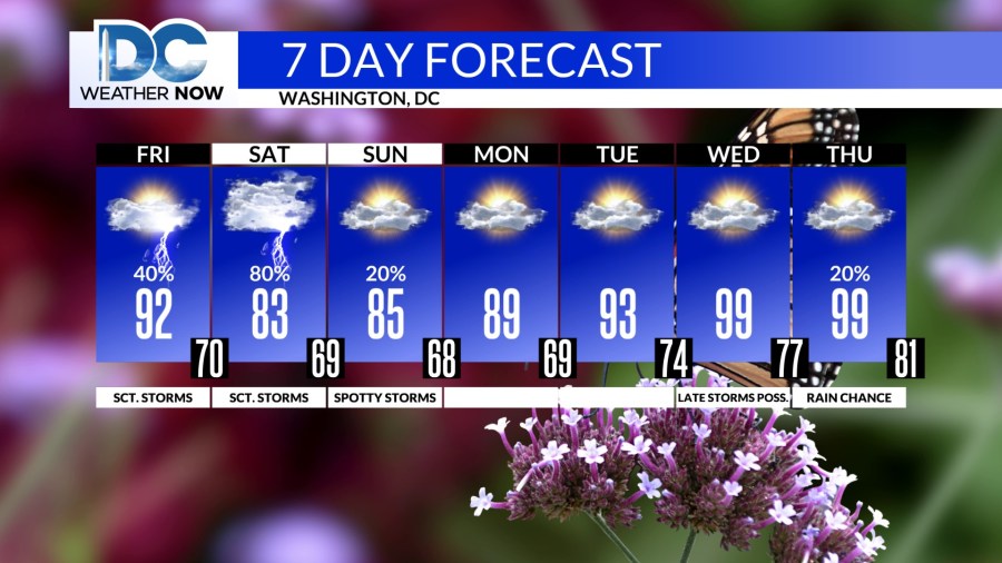 Storm chances continue into the weekend - AOL