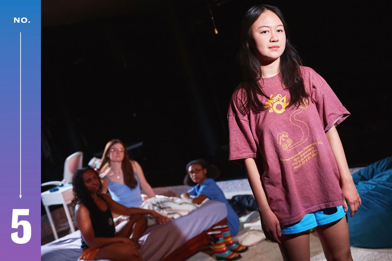Renee-Nicole Powell, Sophie Rossman, Kayta Thomas, and Amalia Yoo in 'Dad Don't Read This'Credit: Valerie Terranova
