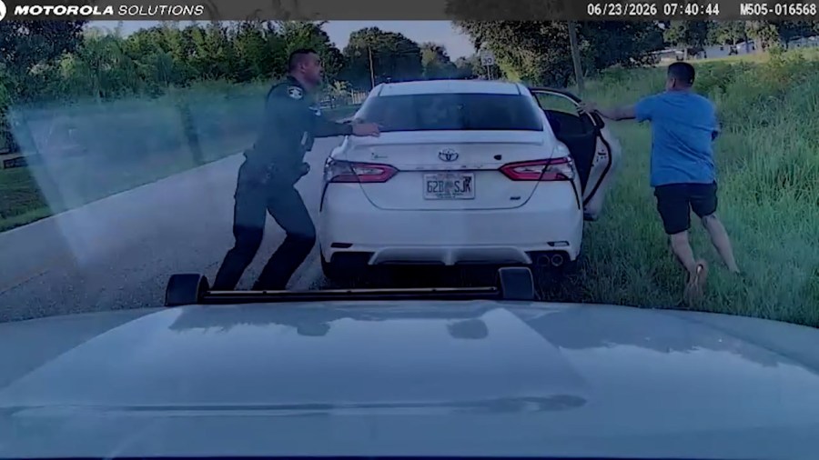 WATCH: Wanted Florida man leads deputy on chase around car in Arcadia ...