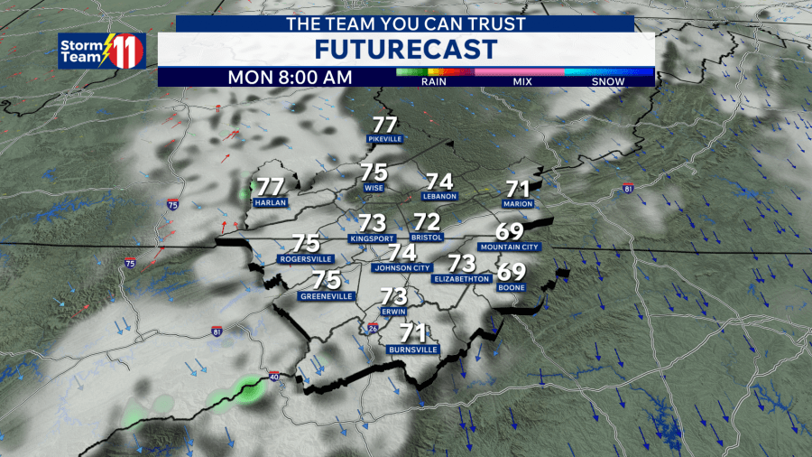 Scattered showers and storms continue through evening - AOL