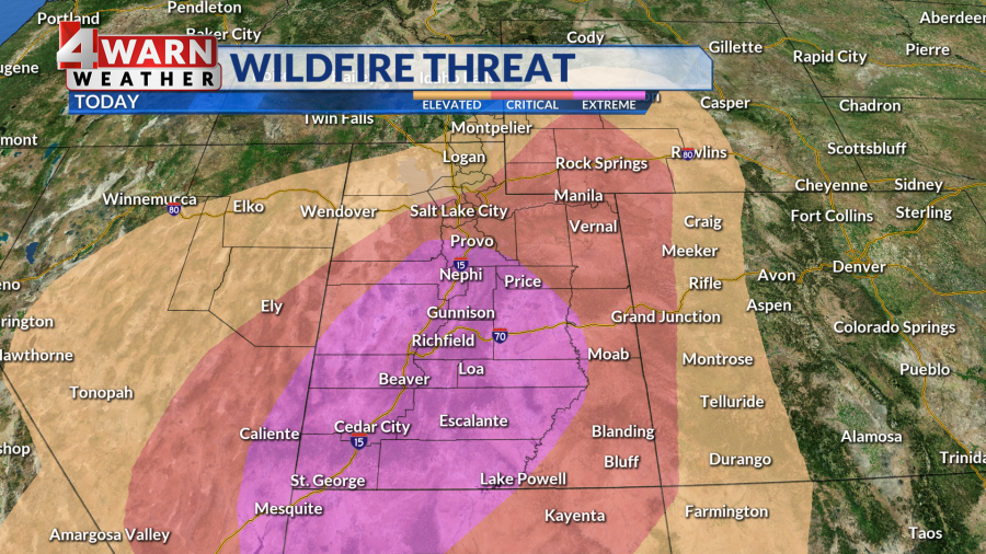 Utah Weather: Extreme fire conditions today with gusty winds - AOL