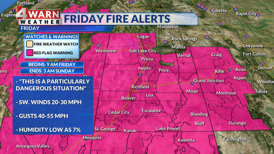 Utah Weather: Extreme fire conditions today with gusty winds - AOL