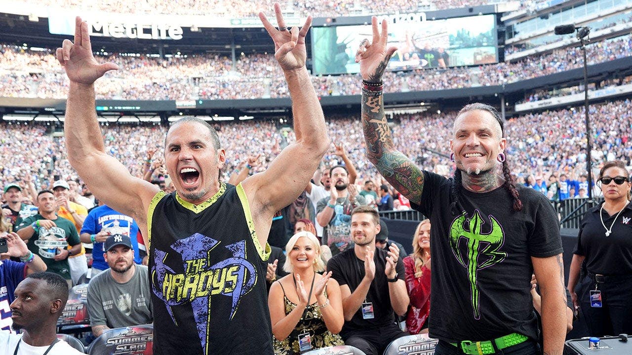Jeff Hardy, 48, turns back the clock with wild ladder dive as The ...