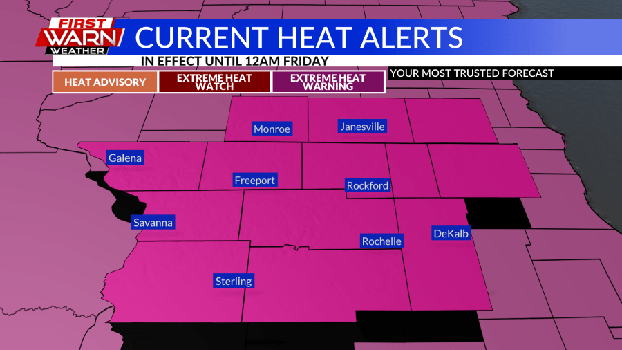 Northern Illinois under extreme heat warning until Friday - AOL