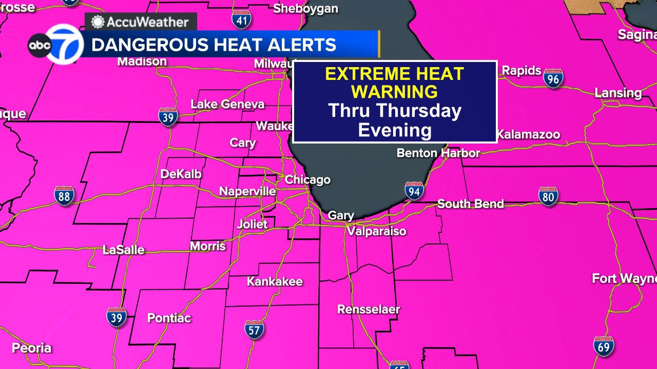 Chicago weather: Extreme Heat Warning in effect for entire area - AOL
