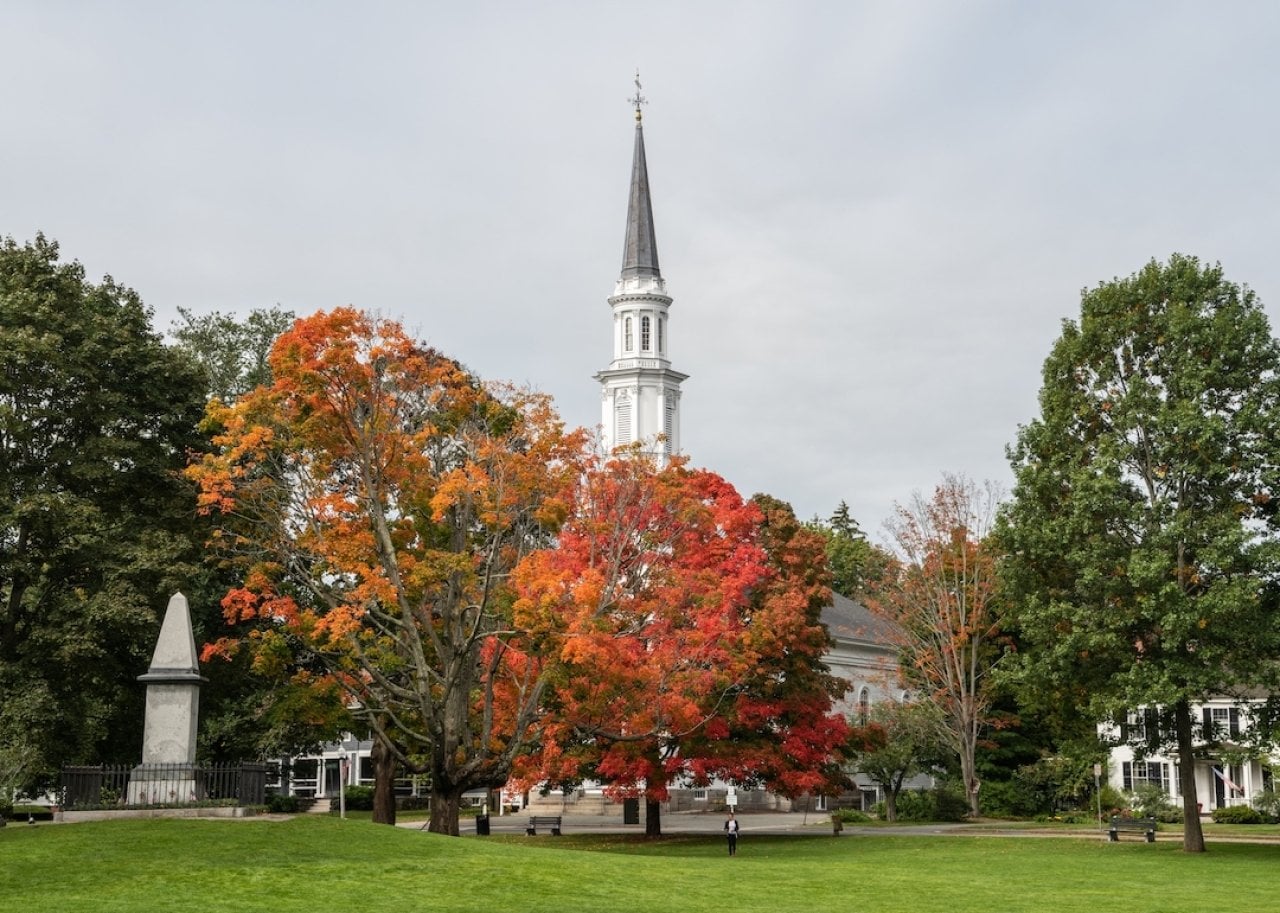 The Battle Green site in Lexington, Massachusetts. -