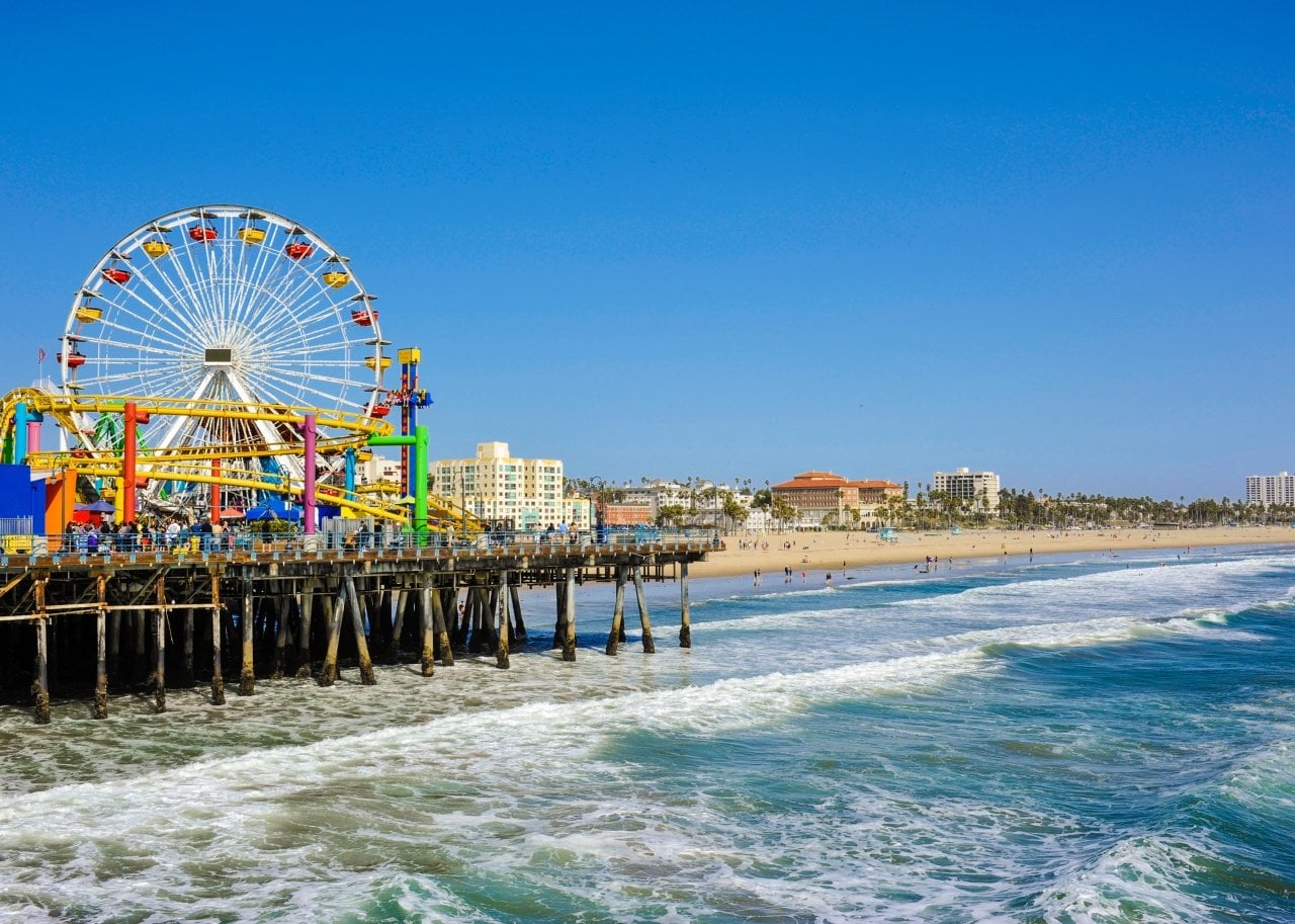 Santa Monica Pier. -