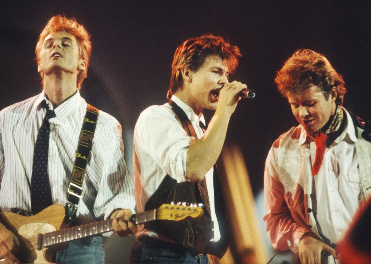 A-ha performing onstage. -