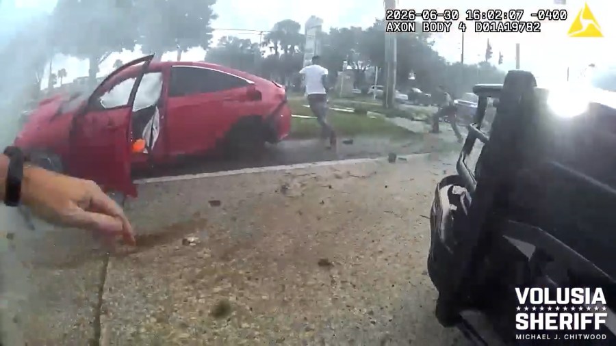 VIDEO: Florida man arrested after hit-and-run involving fire truck ...