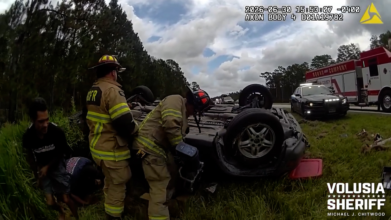VIDEO: Florida man arrested after hit-and-run involving fire truck ...