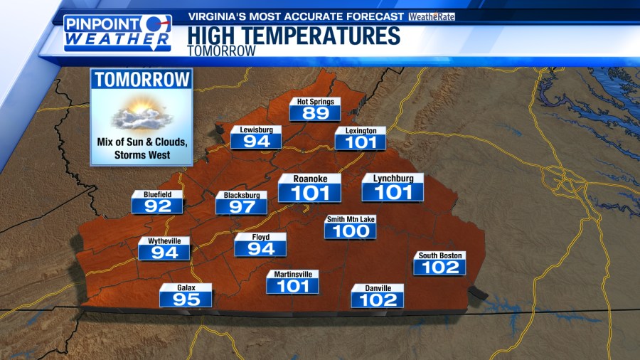 Pinpoint Weather: Heat continues, storms possible - AOL