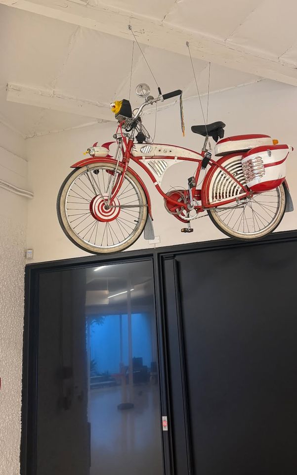 The red bicycle that was apparently used on screen by Paul Reubens' Pee-wee Herman.Credit: Kourtney Kardashian/Instagram