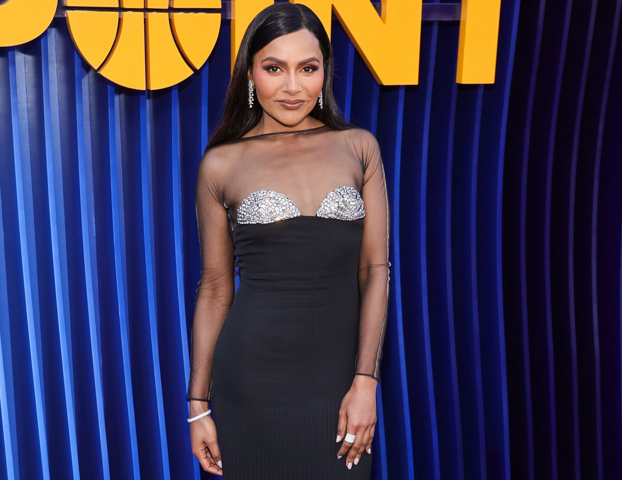 Mindy Kaling na estreia de 'Running Point' em Los Angeles em 2026Crédito: Maya Dehlin Spach/FilmMagic