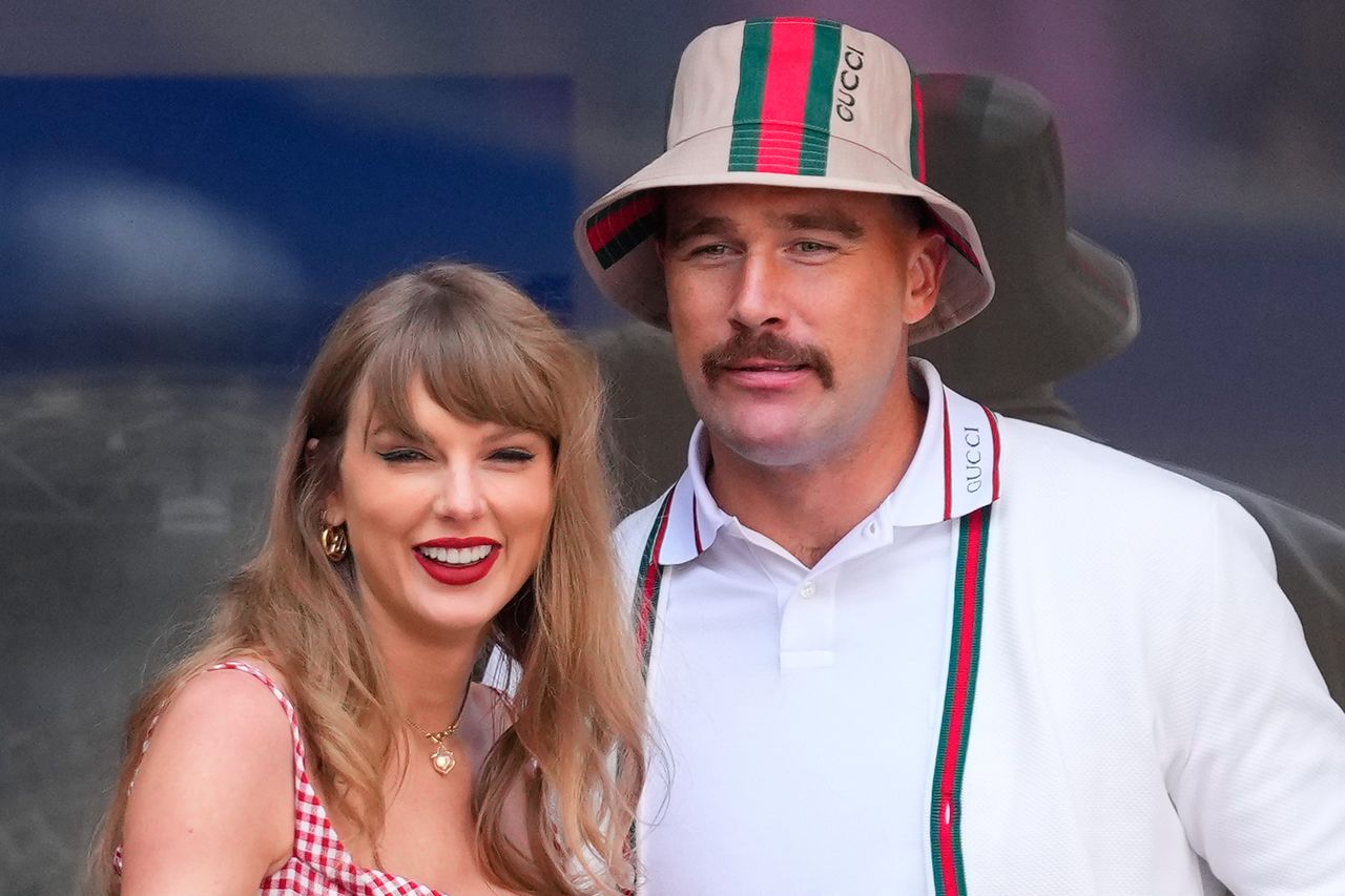 Taylor Swift e Travis Kelce em setembro de 2024 na cidade de Nova YorkCrédito: Gotham/GC Images