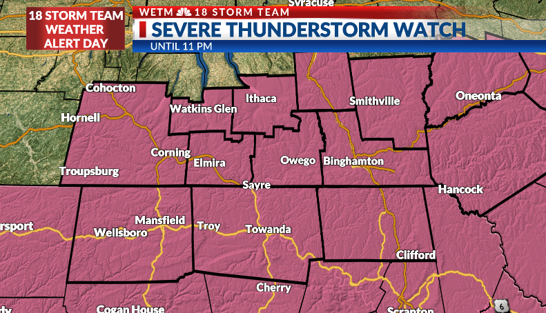 Severe Thunderstorm Watch issued through the evening - AOL