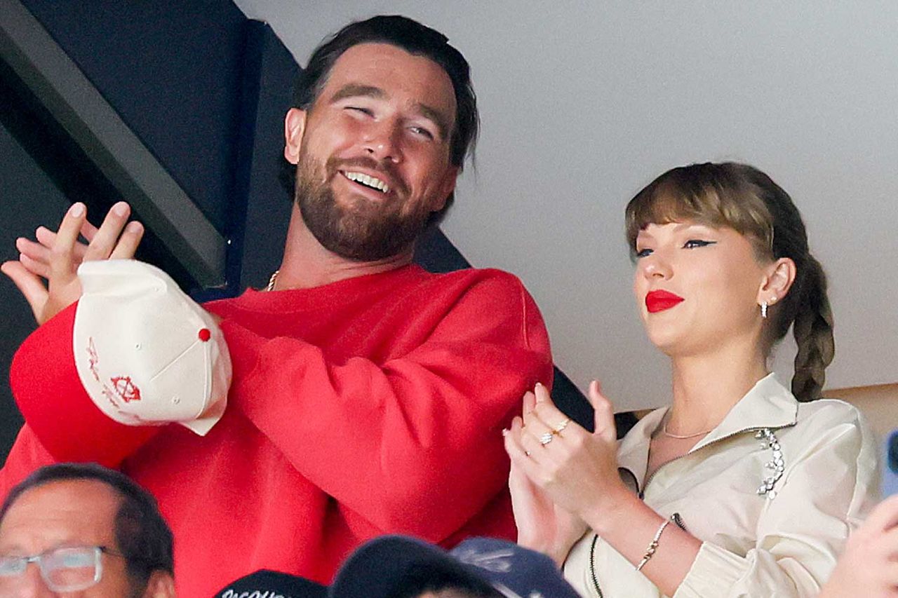 Taylor Swift and Travis KelceCredit: Bruce Bennett/Getty