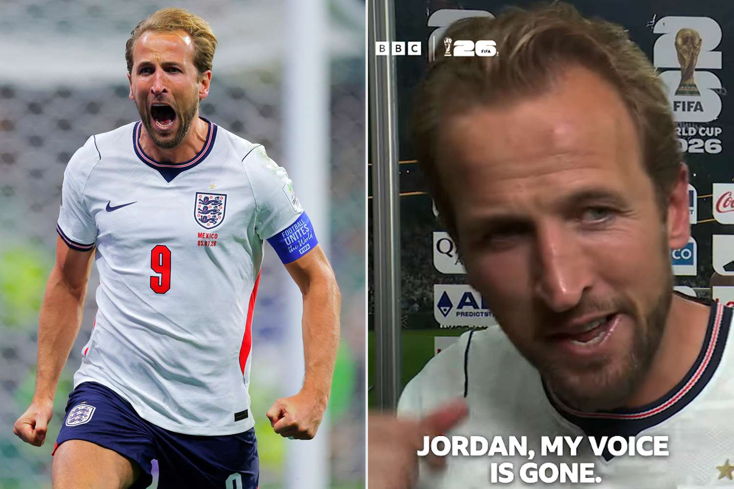 New Photo - English Soccer Captain Harry Kane Loses His Voice in Hilarious Post-Game Interview After Singing ‘Wonderwall’ with Fans