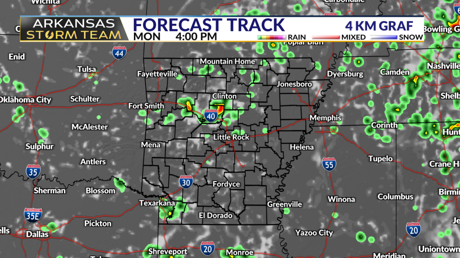 Arkansas Storm Team Forecast: Strong storms possible Monday - AOL