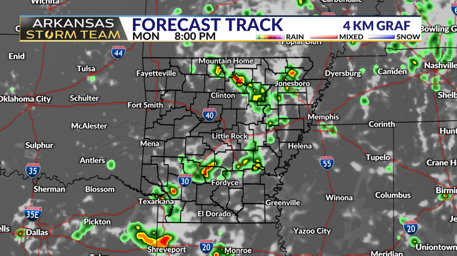Arkansas Storm Team Forecast: Strong storms possible Monday - AOL