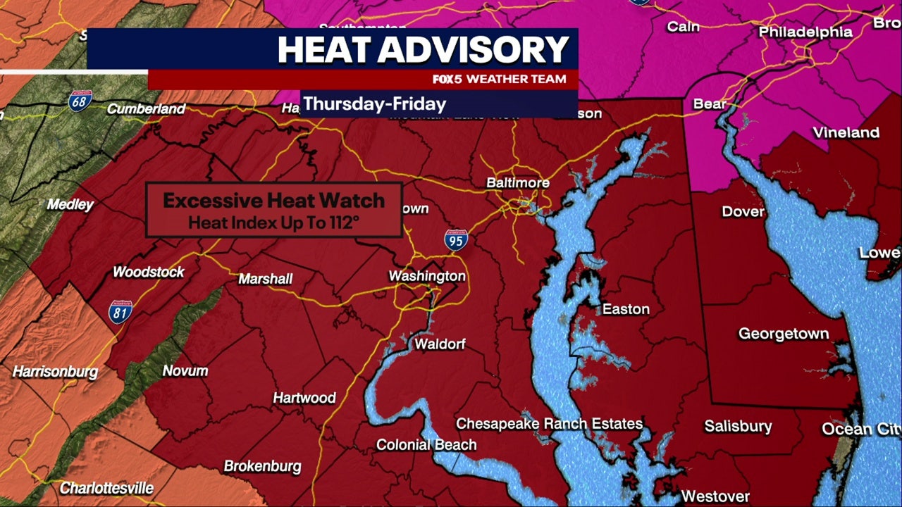 Extreme Heat Watch, Heat Advisory issued as dangerous conditions grip ...