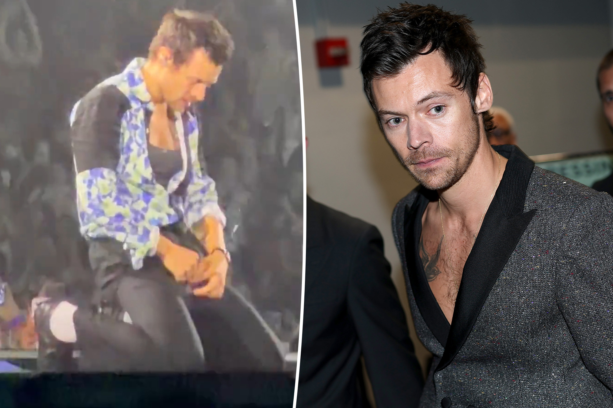 Harry Styles suffers onstage wardrobe malfunction, gives 90K