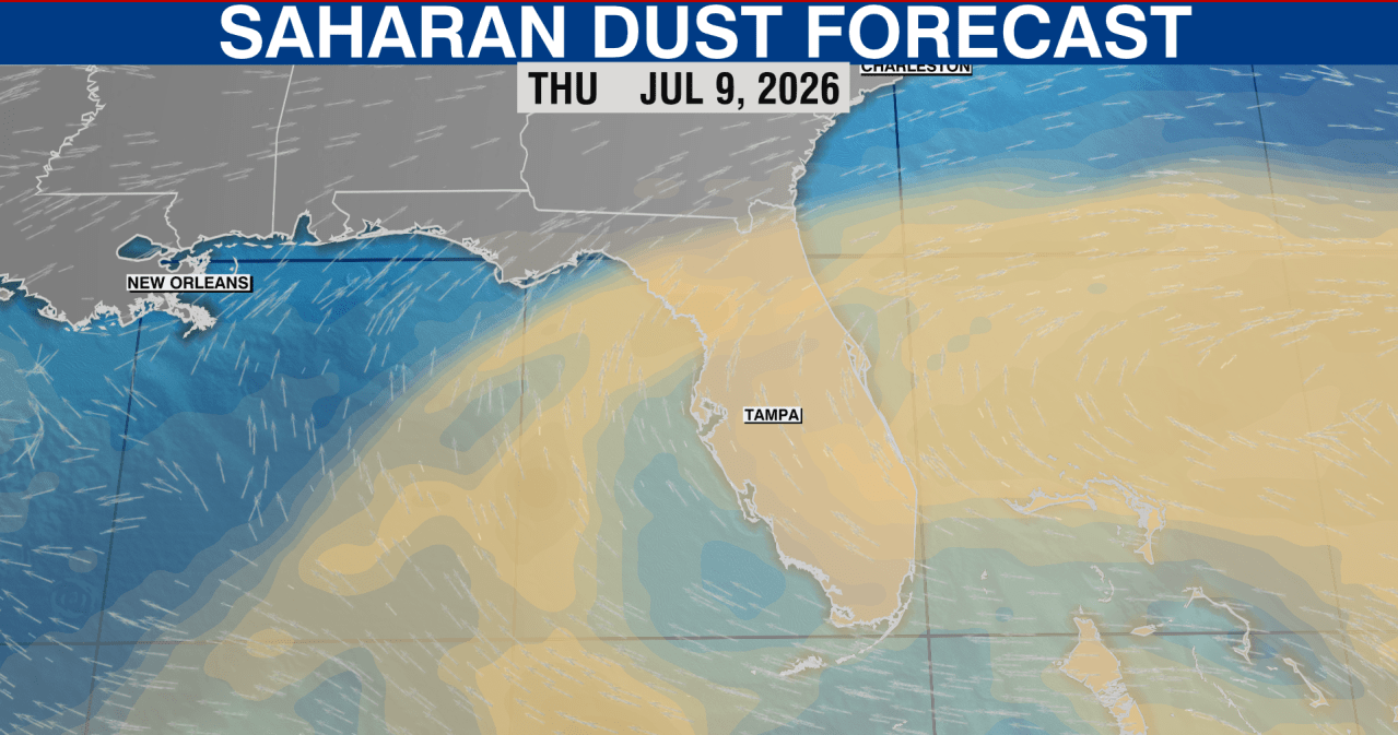 Azol Dust Saharan dust plume heading to US; what does this mean? | Tracking the ...