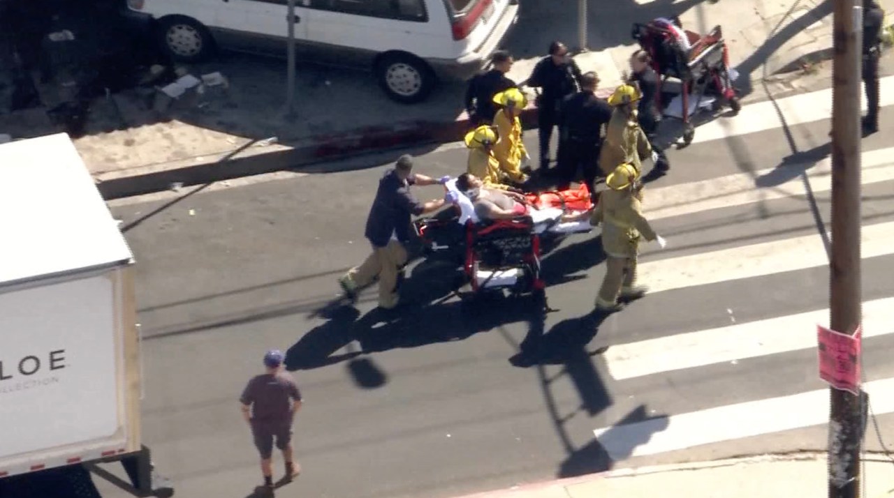 3 hospitalized in crash outside Boyle Heights grocery store - AOL