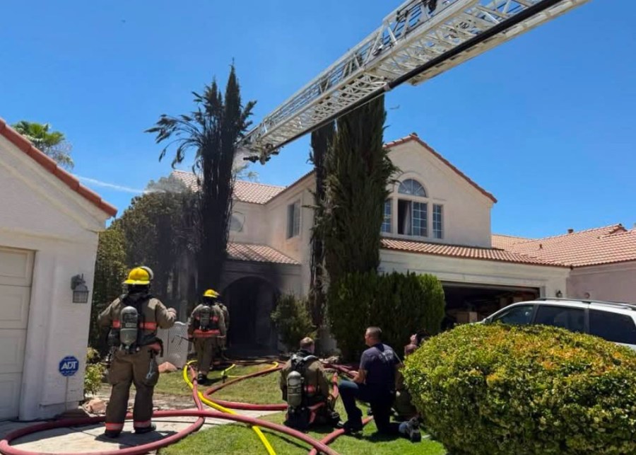 1 hospitalized, dog killed in Las Vegas home fire - AOL