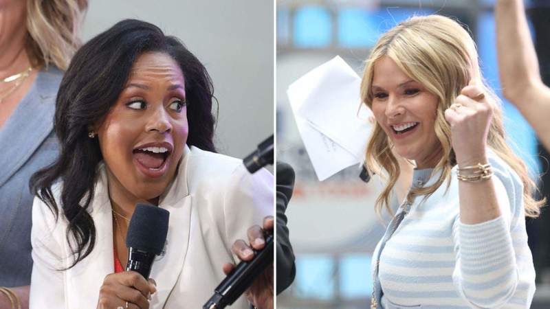 Sheinelle Jones said Jenna Bush Hager's prank call story totally beat her own.MEGA