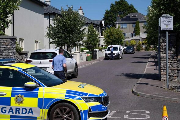 Gardai at the scene
