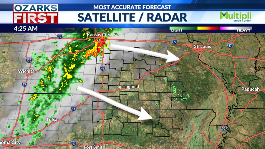 Active weather pattern brings rain and storms to the Ozarks - AOL