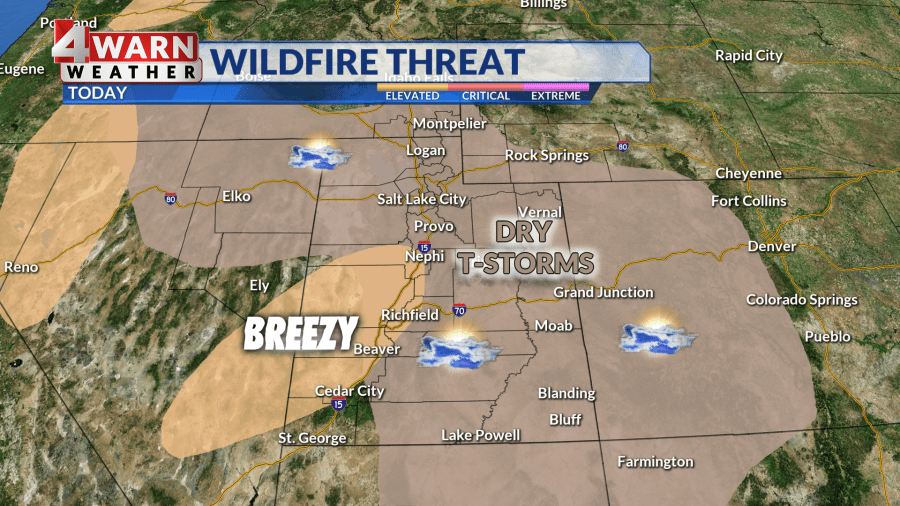 Utah Weather: Slight thunderstorm chances today with extreme heat this ...