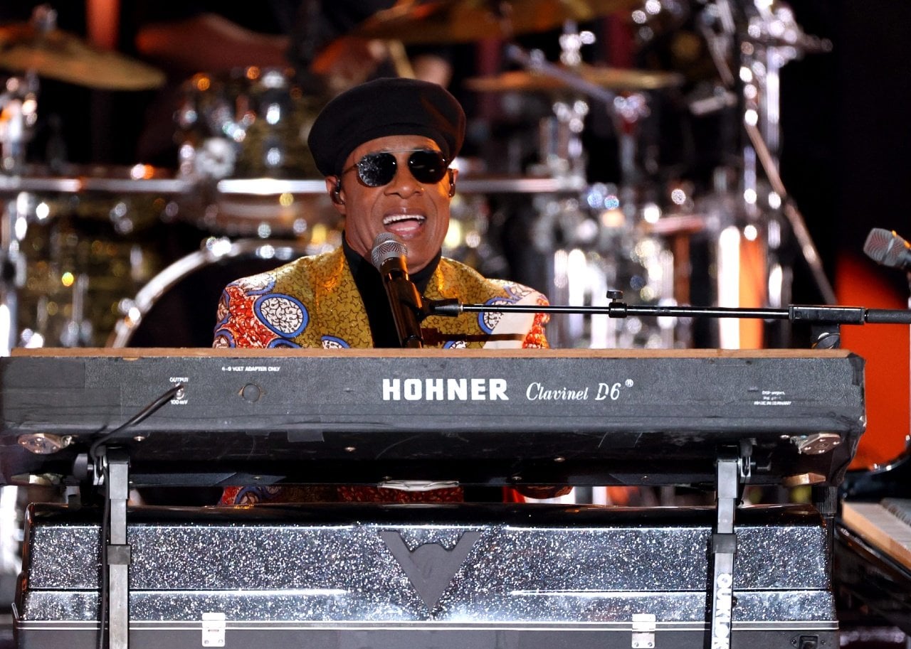 Stevie Wonder performs onstage. - 