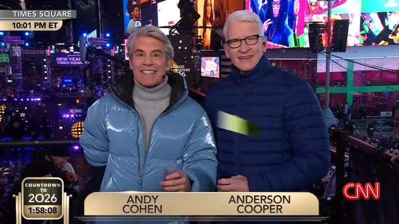 Cohen has co-hosted CNN's New Year's Eve countdown coverage since 2017.CNN/YouTube