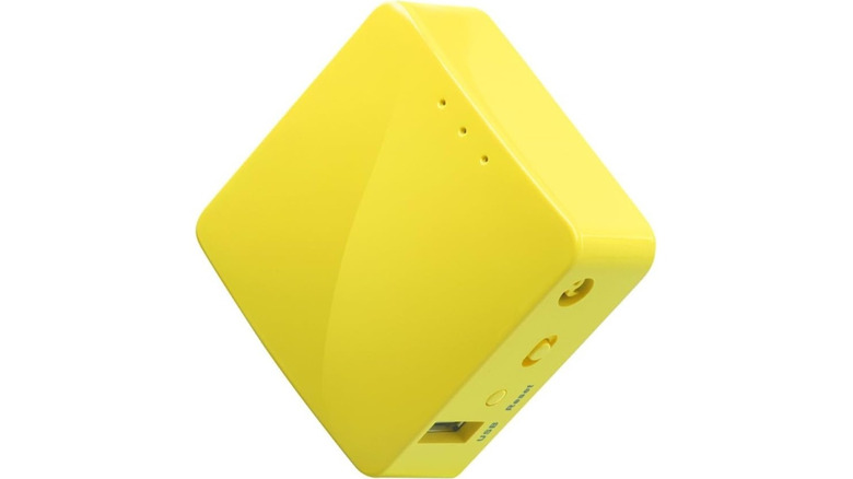 GL.iNet Mango Mini Travel Router against a white background