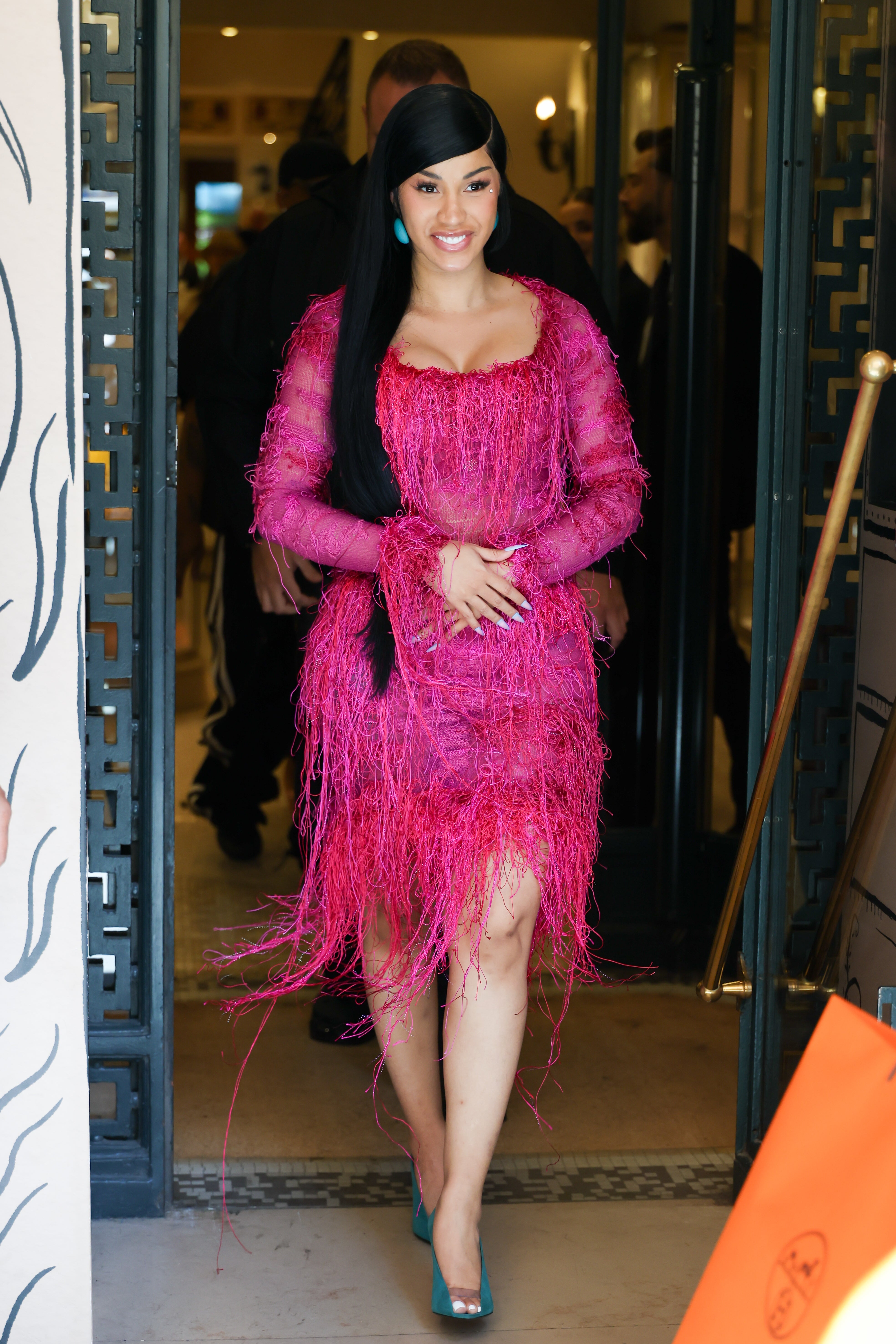 cardi b red carpet red dress Cardi B Brought the Red Carpet to the Met Gala