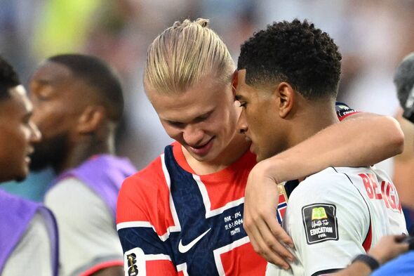 Jude Bellingham and Erling Haaland's moment after England beat Norway