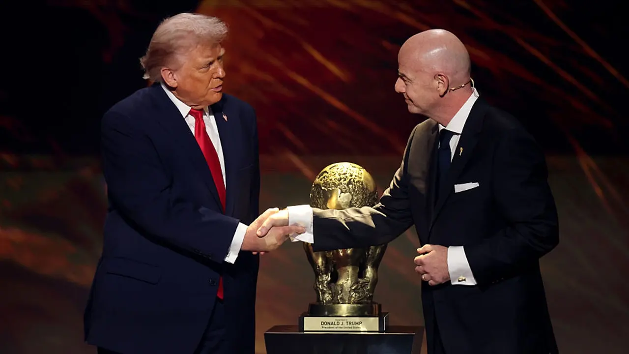 president donald trump shakes hands with fifa president gianni infantino