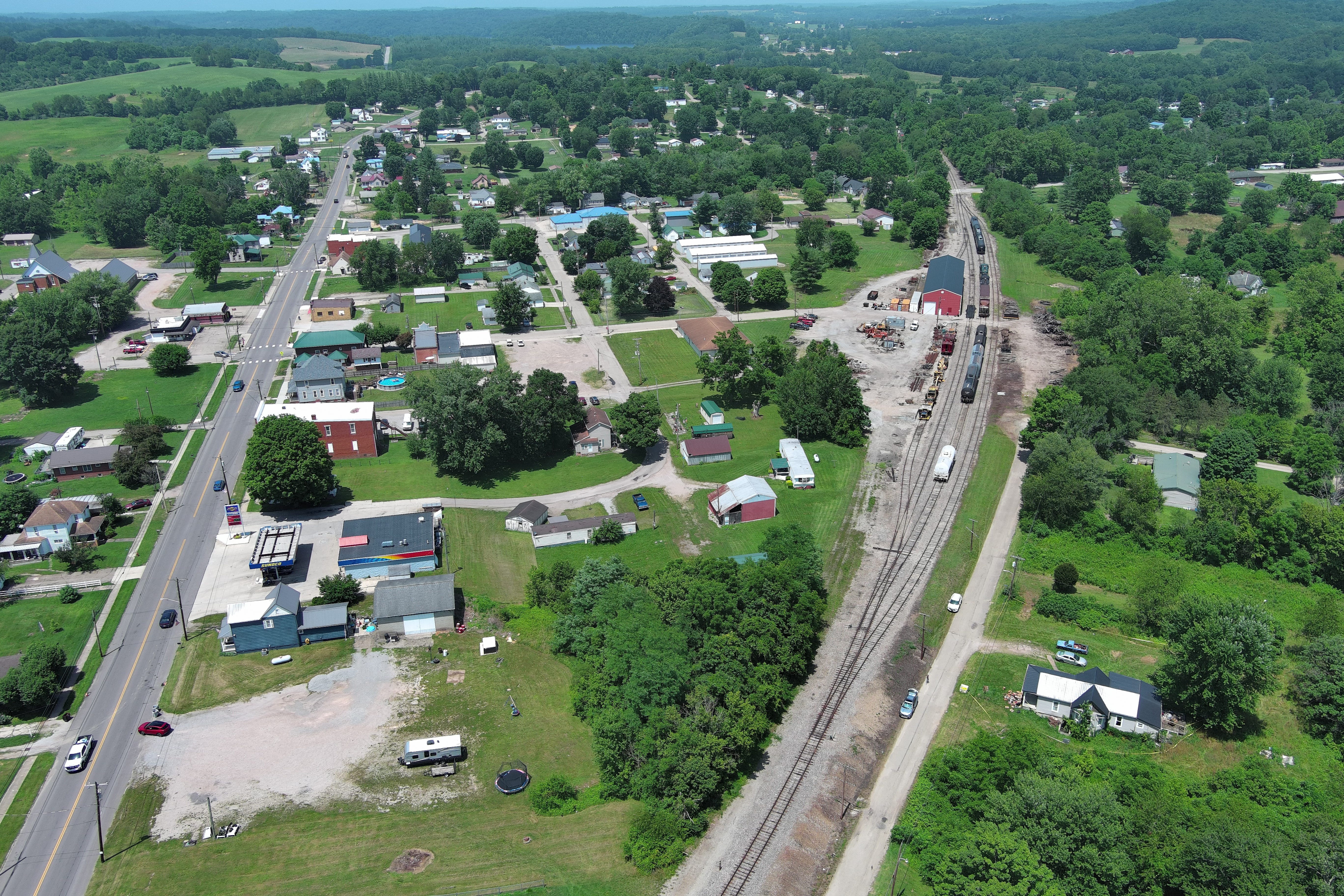 In the village of Hamden in Vinton County, the Ohmer St. house in the lower right corner is where nobody seemed to know that 16 children were living in deplorable, life-threatening conditions. Neighbors said they didn't even know children lived at the house on Ohmer Street near the railroad tracks in Hamden. It's unclear whether child welfare, school district or police officials knew the children even lived at the address.