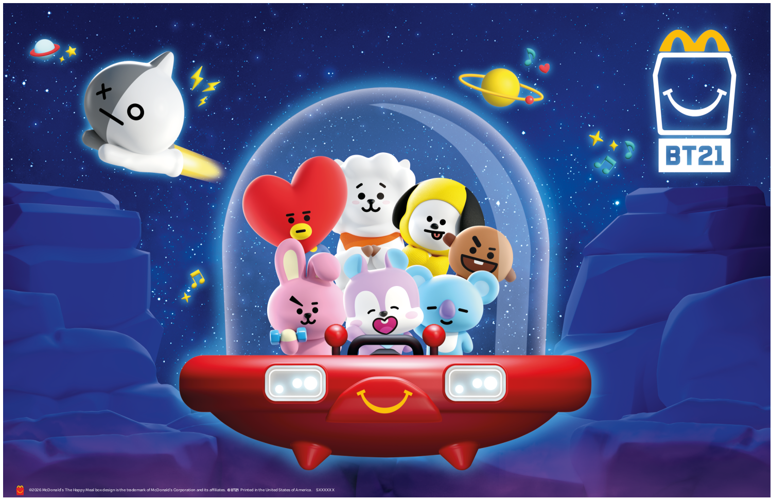McDonald's BT21 Happy Meal out now. Where to find the toys in