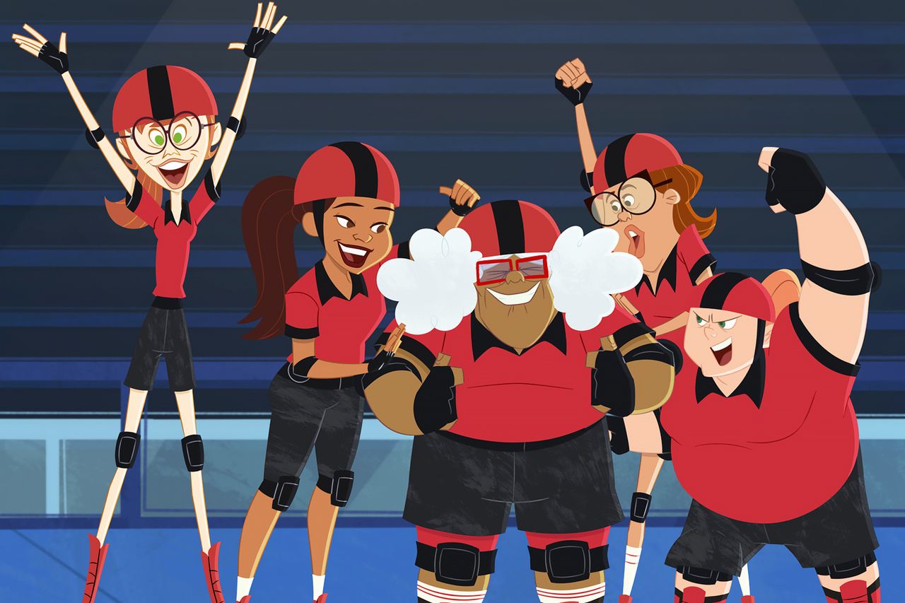 Zoey, Sunset, Suga Mama, Principal Hightower, and Bufferina on ‘The Proud Family: Louder and Prouder’Credit: Disney