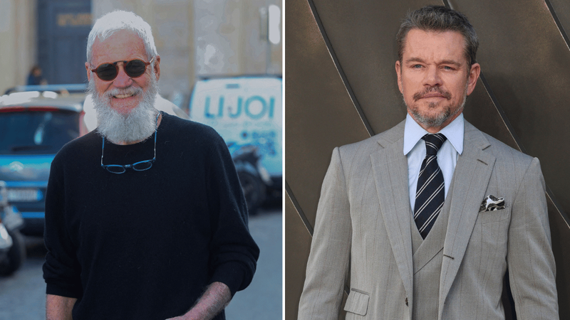 Matt Damon later read the apology letter on David Letterman's show.MEGA