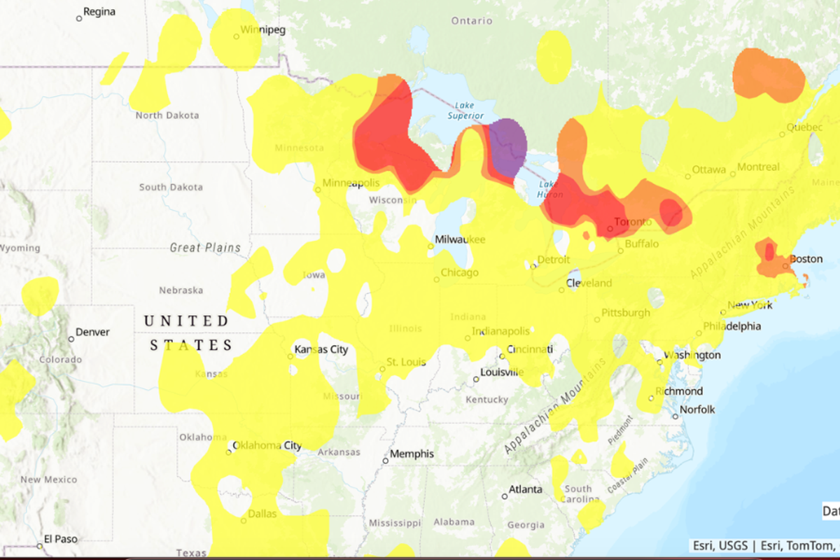 Canada wildfire smoke to spread across the US - here’s what to expect - AOL