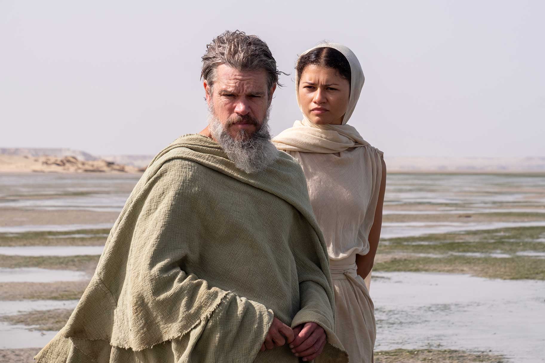 Matt Damon and Zendaya in The Odyssey