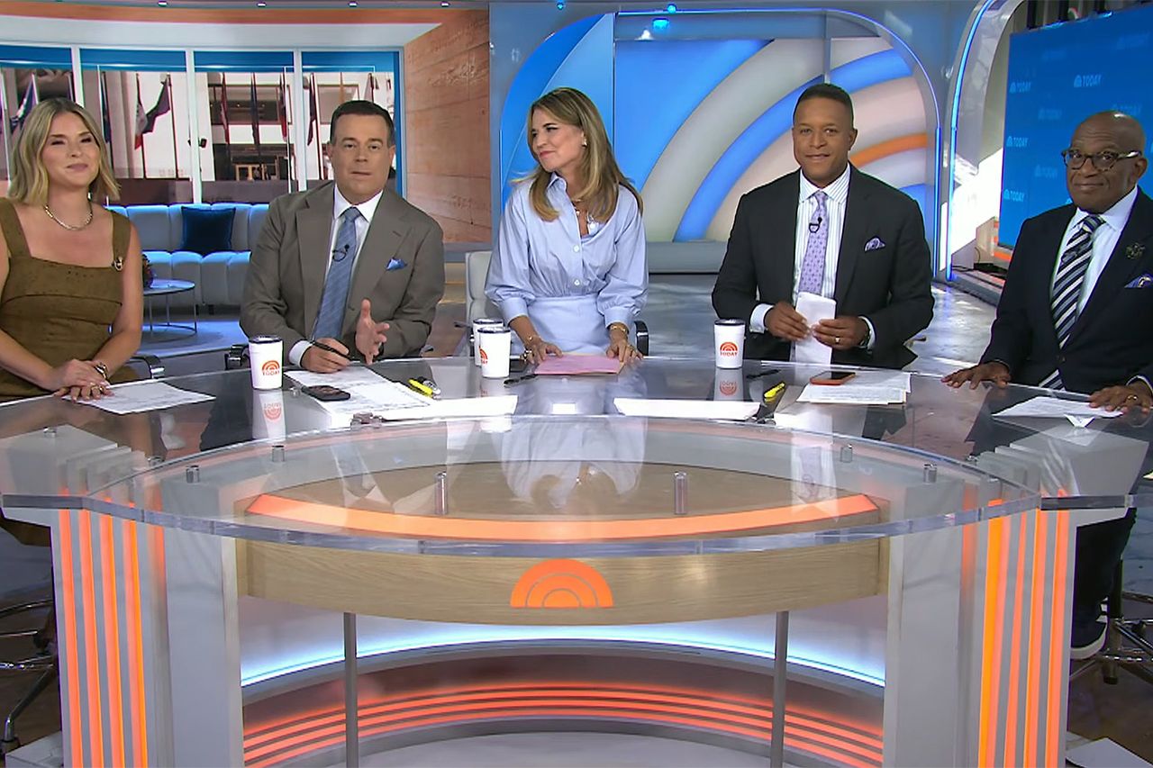 From left: Jenna Bush Hager, Carson Daly, Savannah Guthrie, Craig Melvin and Al Roker on the July 15, 2026, broadcast of ‘Today’Credit: NBC