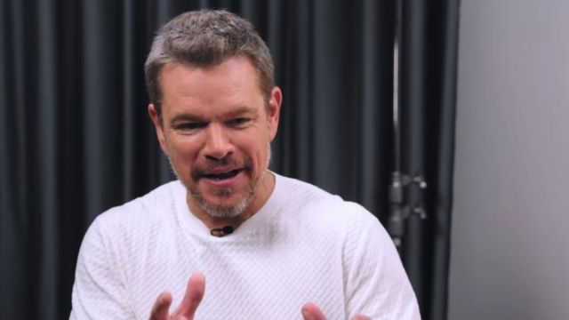 Matt Damon revela seu super-herói cabra para Tom Holland e não há discussão