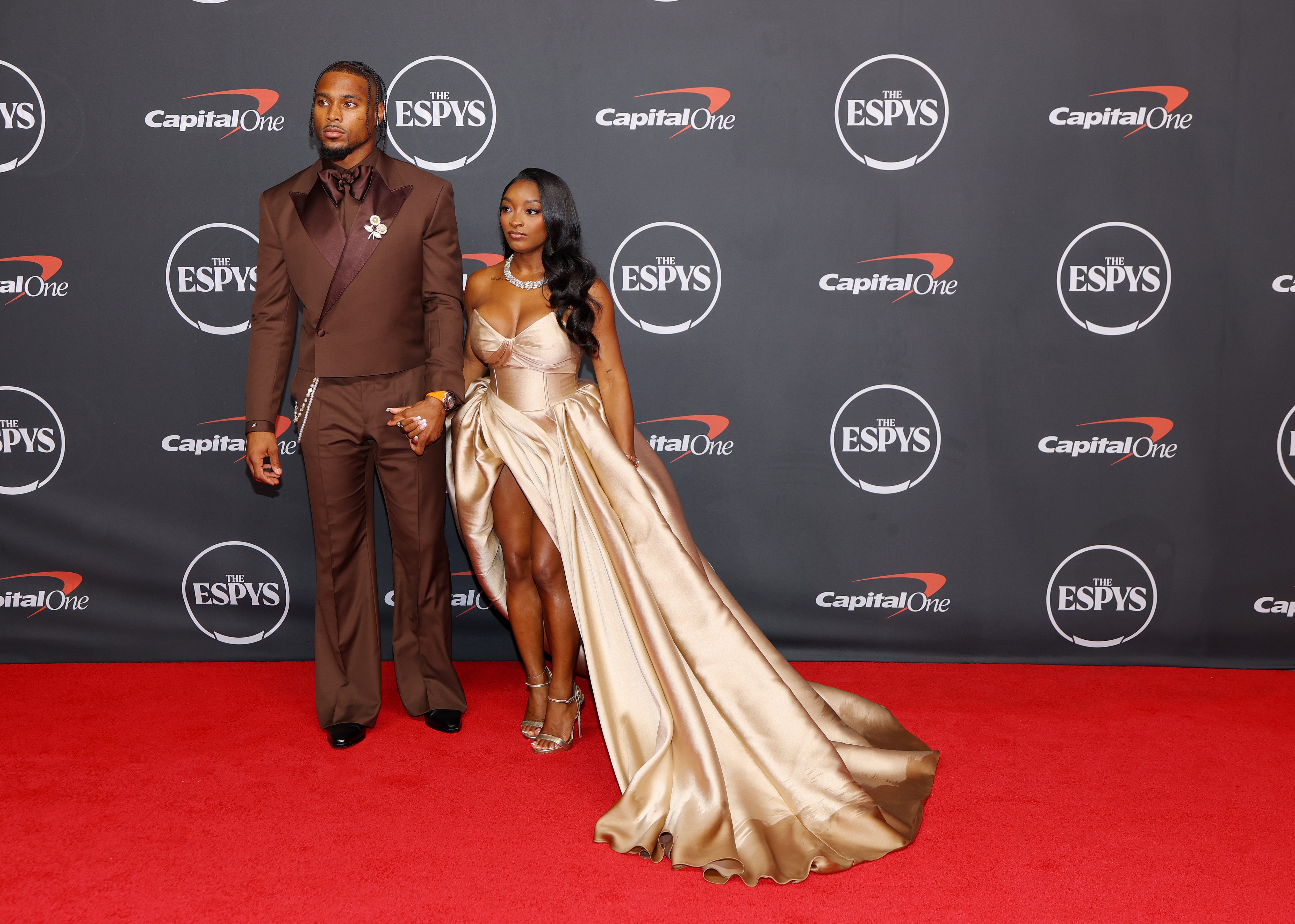 Simone Biles turns heads in bombshell looks at 2026 ESPYs - AOL