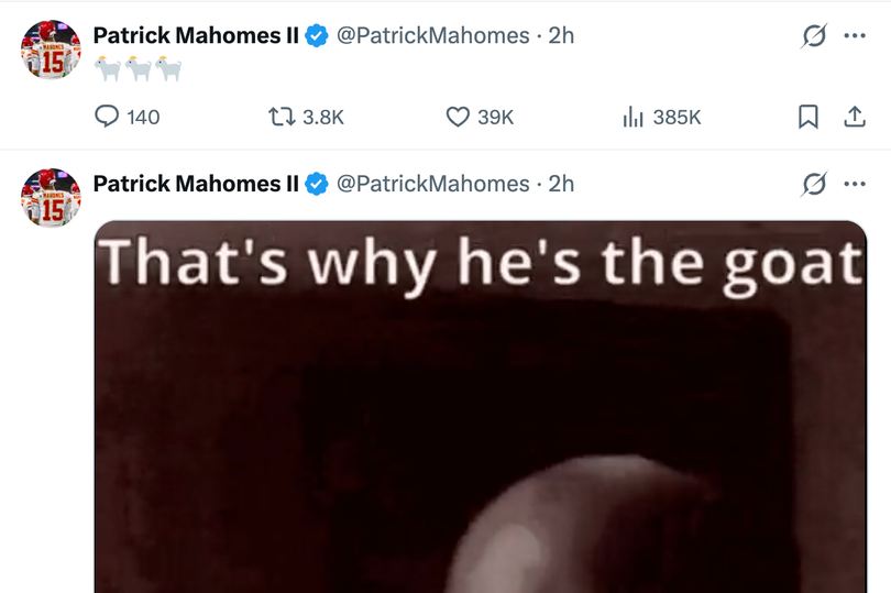 Patrick Mahomes encerra debate Lionel Messi