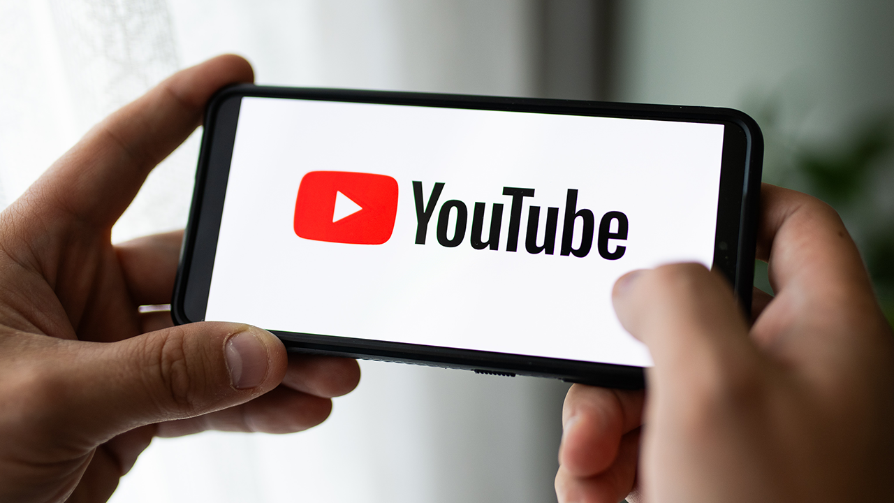 Person using YouTube