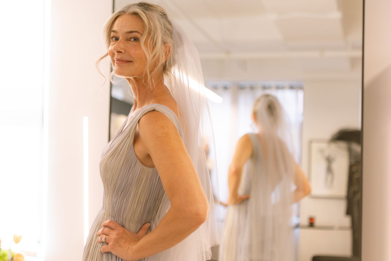 Paulina Porizkova’s wedding dressCredit: Danielle Simone, courtesy of House of Gilles